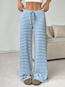 Women's Relaxed Fit Pants with Stretch Waist and Pockets