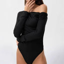 Women's Long Sleeve Slim Fit Bodysuit