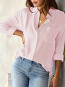 Women's Stylish Striped Blouse - Trendy Design