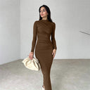 Chic Long Sleeve Wrap Dress for Women