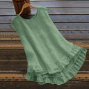 Women's Summer Ruffle Dress in Airy Fabric
