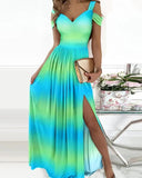 Chic Women's Maxi Dress with Stylish Slit