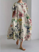Vibrant Floral Midi Dress for All Occasions