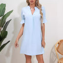 Chic V-Neck Peplum Dress for Women