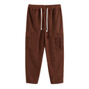 Chic Women's Cargo Pants with Elastic Waist and Handy Pockets