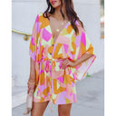 Floral Wrap Dress with Belt for Women