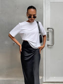 Flowing High Cut Maxi Skirt for Women