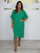 Chic Women's Kaftan Dress with Wrap Style