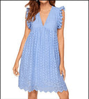 Romantic Ruffle Midi Dress for Women