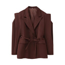 Stylish Women's Blazer Jacket with Wide Shoulders