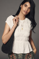 Chic Blouse with Gathered Waist for Women