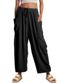 Women's Wide-Leg Pants with Side Pockets