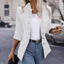 Chic Women's Blazer with Snap Buttons