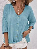 Ladies' Stylish Button-Up Blouse