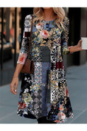 Artistic Long Sleeve Dress for Women