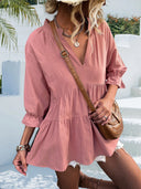 Chic Women's Blouse with Ruffle Accents