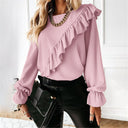 Women's Ruffled Blouse for Stylish Elegance