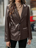 Satin Blazer for Women - Chic & Stylish