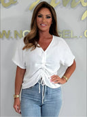 Ruching Detail Women’s Blouse for Everyday Style