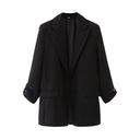 Chic Women's Blazer Jacket with Textured Fabric