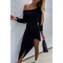 Asymmetrical Midi Dress for Women