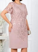 Floral Lace Women's Dress for Chic Occasions