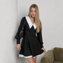 Chic Collar Mini Dress for Women