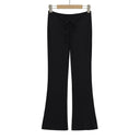 Women's Flared Leggings with Adjustable Waist Drawstring