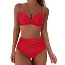 Stylish Women's High-Waist Animal Print Bikini