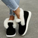 Chic High Ankle Fleece Sneakers for Women