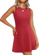 Women's Sleeveless A-Line Dress in Classic Style