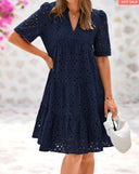 Women's Summer Lace Embroidery Dress