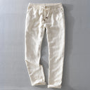 Women’s Linen Pants with Elastic Waist and Pockets
