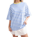 Women's Striped Oversized T-Shirt – Stylish Everyday Wear
