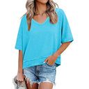 Chic Women's V-Neck Oversized Tee