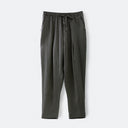 Women's Linen Trousers with Elastic Waist and Side Pockets