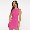 Chic Women's Ruching Mini Dress