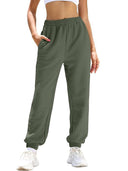 Women's Elastic Waist Trousers with Pockets