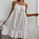 Floral Ruffled Hem Summer Dress for Women