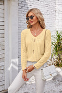 Chic Button Detail Blouse for Women