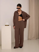 Chic Oversized Blouse for Women with Pockets