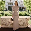 Chic Maxi Dress with Sophisticated Wrap Design