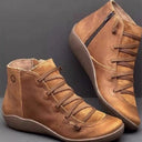 Retro Lace-Up Boots for Stylish Footwear
