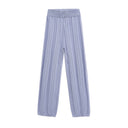 Chic Textured Knit Trousers for Women