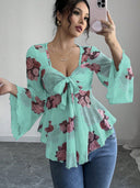Floral Print Women's Blouse for All Seasons