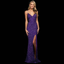 Stunning Sequin Evening Dress with Spaghetti Straps