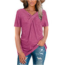 Wrap Design Women's T-Shirt for Everyday Wear