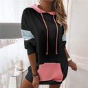 Sporty Hooded Women's Dress with Handy Pockets
