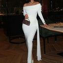 Chic Women's Evening Dress with Elegant Fit
