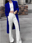 Chic Women's Long Blazer with Sophisticated Design